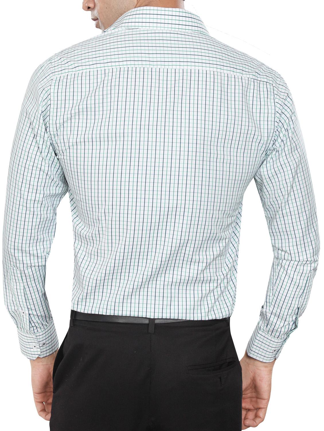 white polyester blend formal shirt - 15346900 - Zoom Image - 3