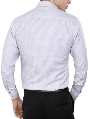 purple polyester blend formal shirt - 15346903 - Standard Image - 3
