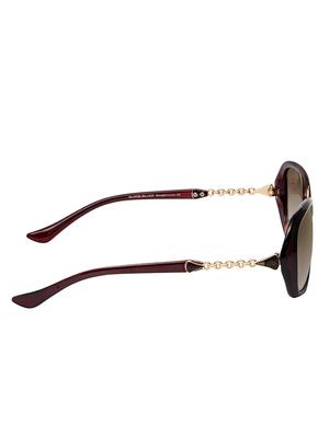 David Blake Brown Oval Gradient, UV Protected Sunglass - 15347047 - Standard Image - 3