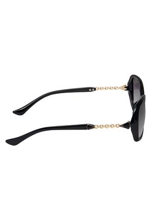 David Blake Grey Oval Gradient, UV Protected Sunglass - 15347048 - Standard Image - 3