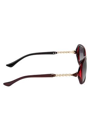 David Blake Grey Oval Gradient, UV Protected Sunglass - 15347051 - Standard Image - 3