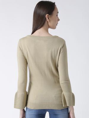 flute sleeve solid pullover - 15347367 - Standard Image - 3