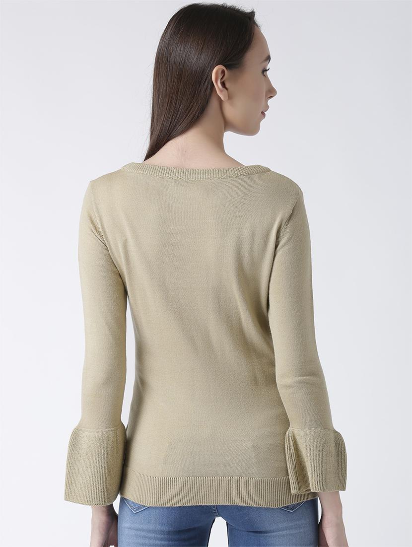 flute sleeve solid pullover - 15347367 - Zoom Image - 3