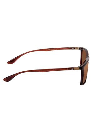 David Blake Brown Rectangular Polarised & UV Protected Sunglass - 15347407 - Standard Image - 3