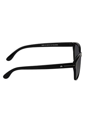 David Blake Black Round Polarised & UV Protected Sunglass - 15347409 - Standard Image - 3
