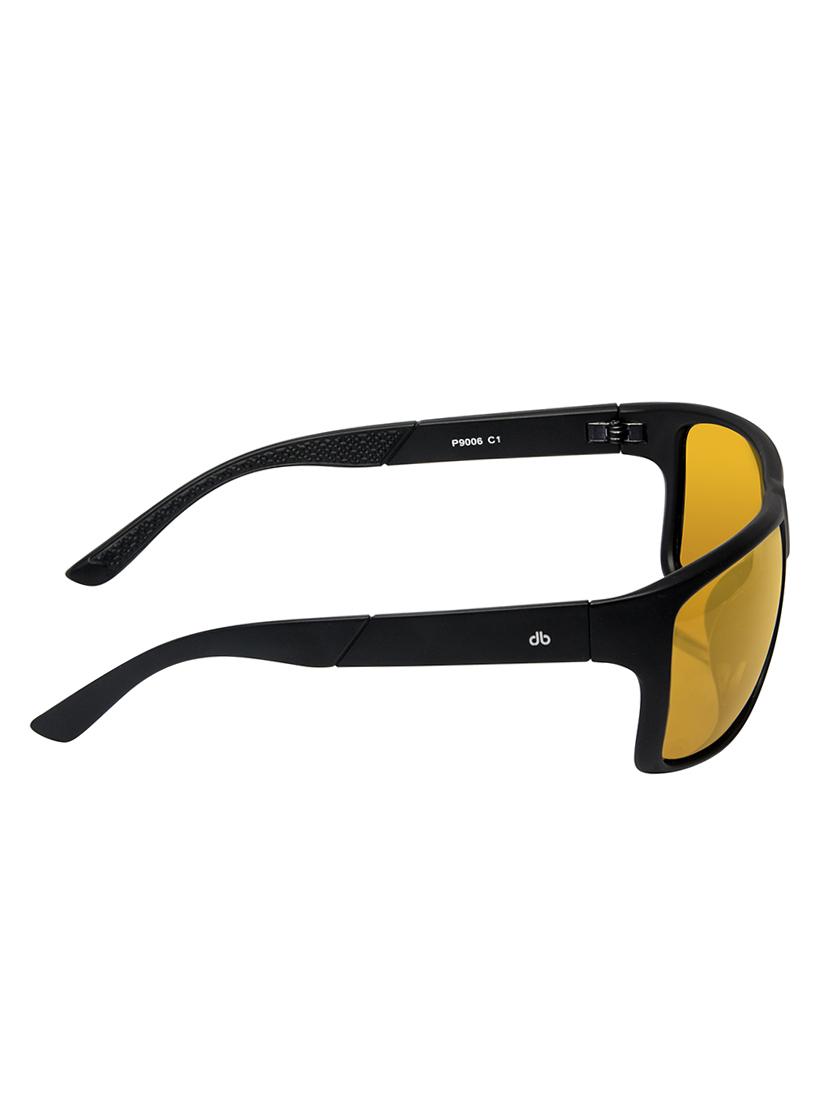 David Blake Yellow Rectangular Polarised & UV Protected Sunglass - 15347413 - Zoom Image - 3