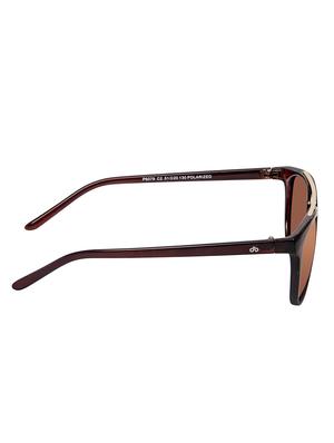 David Blake Brown Round Polarised & UV Protected Sunglass - 15347418 - Standard Image - 3