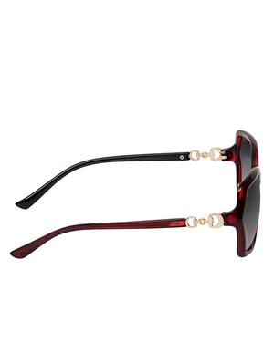 David Blake Grey Oval Gradient, UV Protected Sunglass - 15347436 - Standard Image - 3