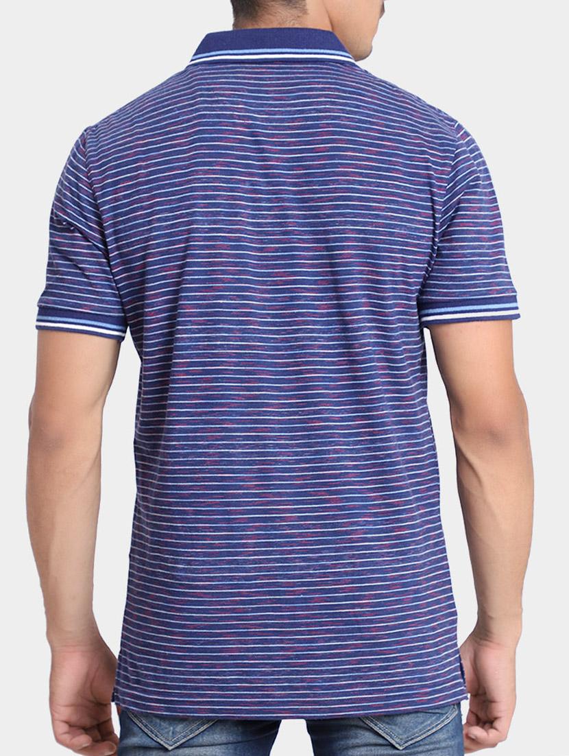 blue cotton polo t-shirt - 15347957 - Zoom Image - 3
