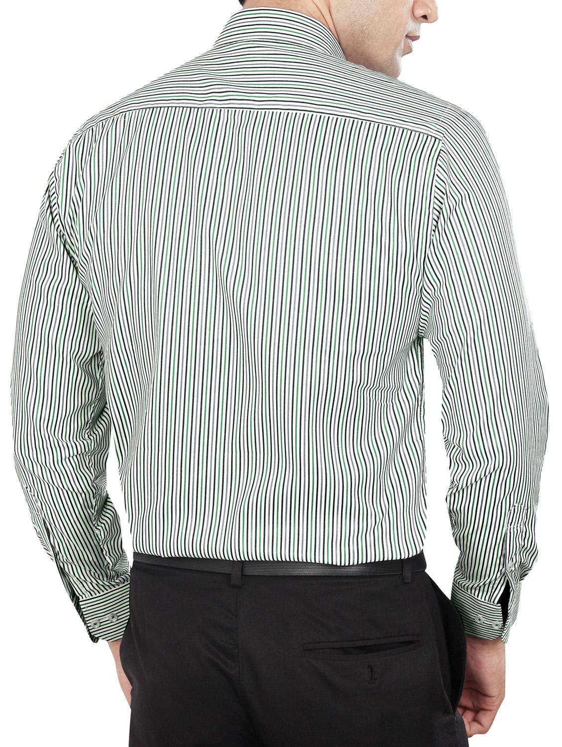 green polyester blend formal shirt - 15347988 - Zoom Image - 3