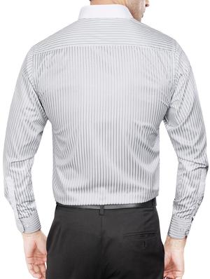 grey polyester blend formal shirt - 15347996 - Standard Image - 3