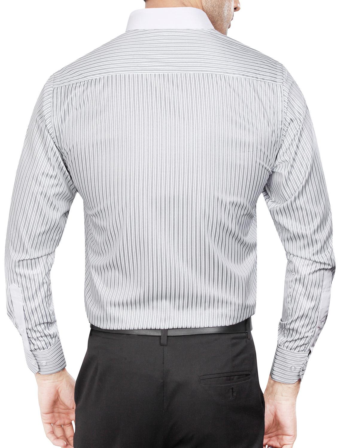 grey polyester blend formal shirt - 15347996 - Zoom Image - 3