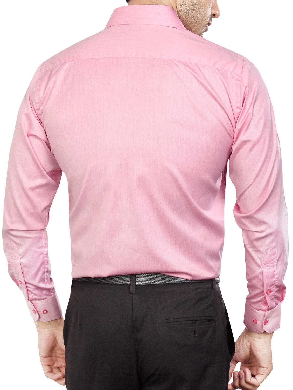 pink polyester blend formal shirt - 15348000 - Zoom Image - 3