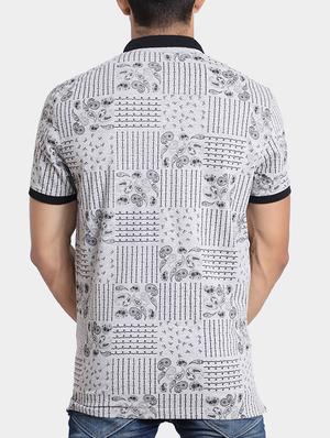 grey cotton all over print t-shirt - 15348150 - Standard Image - 3