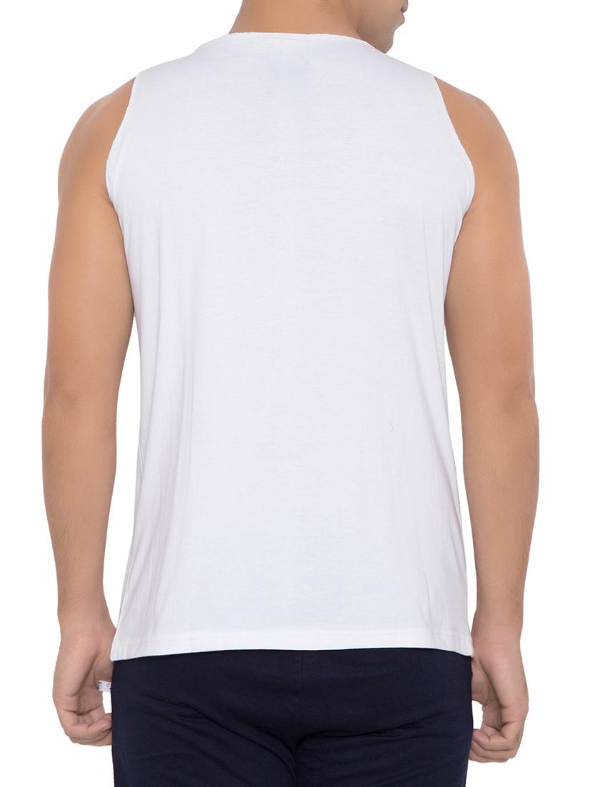 white cotton blend vest - 15348425 - Zoom Image - 3
