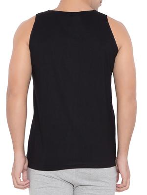 black cotton vest - 15348430 - Standard Image - 3