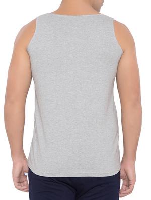 grey cotton blend vest - 15348444 - Standard Image - 3