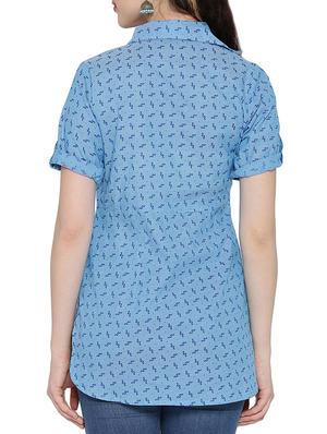 high-low shirt tunic - 15348712 - Standard Image - 3