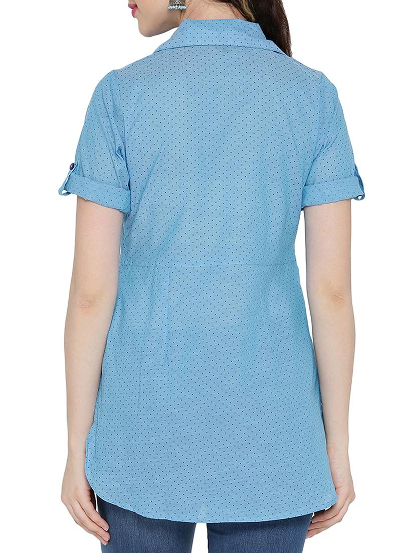 polka dotted high-low tunic - 15348713 - Zoom Image - 3