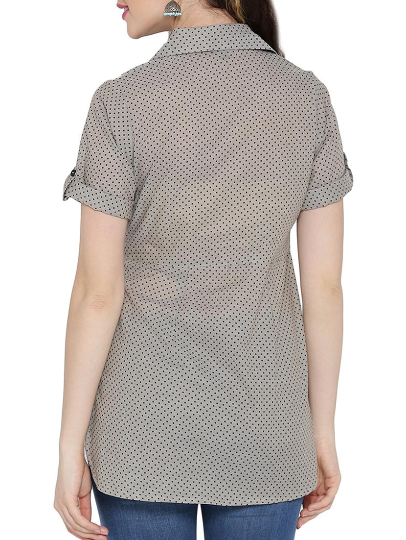 polka dotted high-low tunic - 15348714 - Zoom Image - 3