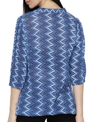 blouson printed tunic - 15348729 - Standard Image - 3