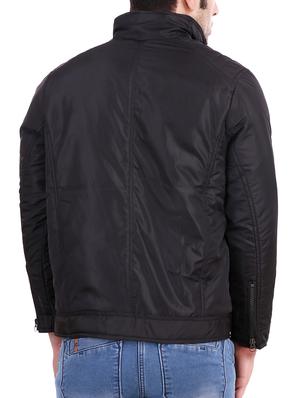 black nylon casual jacket - 15349197 - Standard Image - 3
