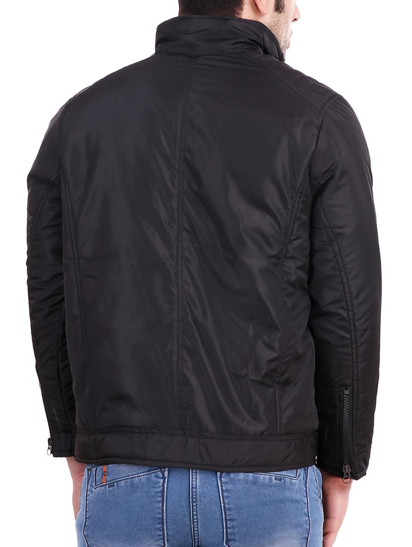 black nylon casual jacket - 15349197 - Zoom Image - 3