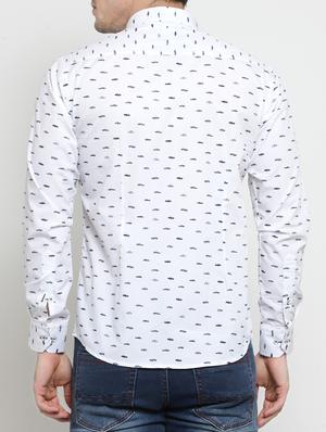 white cotton casual shirt - 15349893 - Standard Image - 3
