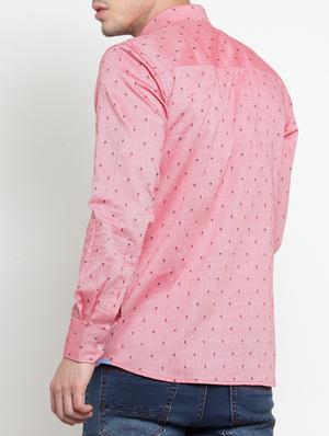 pink cotton casual shirt - 15349909 - Standard Image - 3
