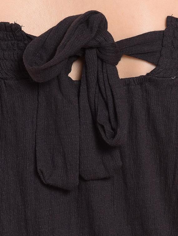 tie-knot back off shoulder top - 15350631 - Zoom Image - 3