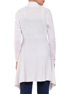 asymmetric knitted shrug - 15350642 - Standard Image - 3