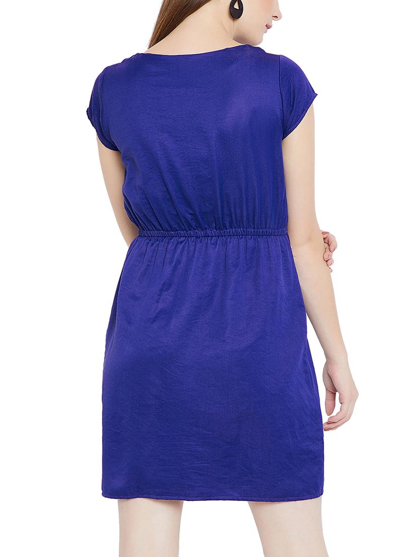 solid blouson dress - 15351465 - Zoom Image - 3