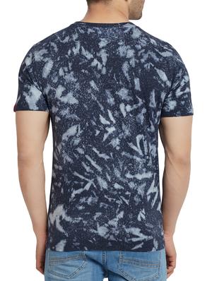 grey cotton all over print t-shirt - 15352366 - Standard Image - 3