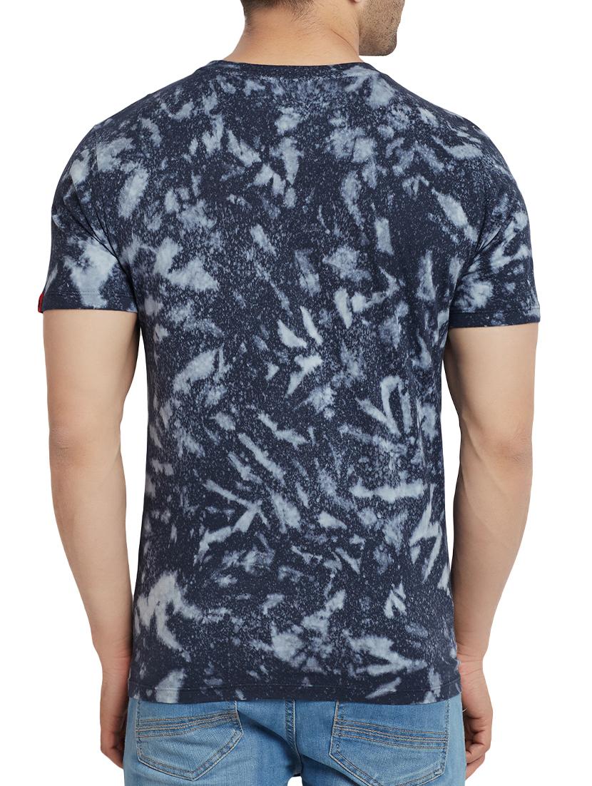 grey cotton all over print t-shirt - 15352366 - Zoom Image - 3