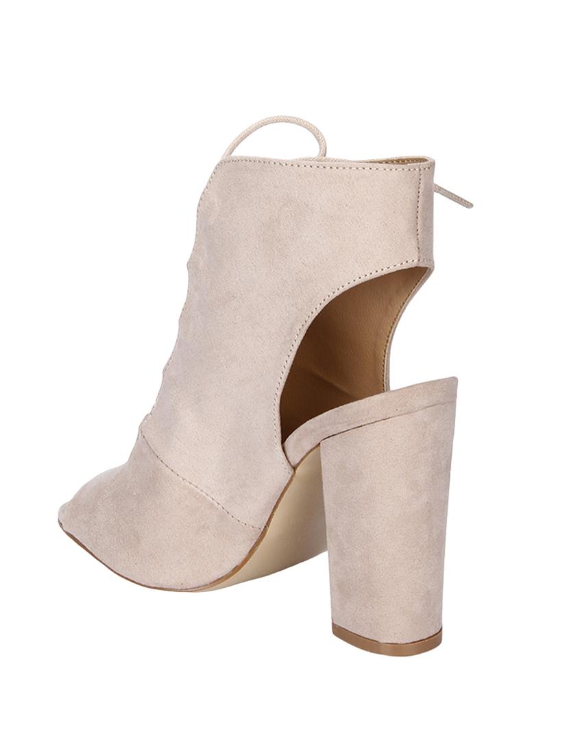 beige lace-up sandals - 15354092 - Zoom Image - 3