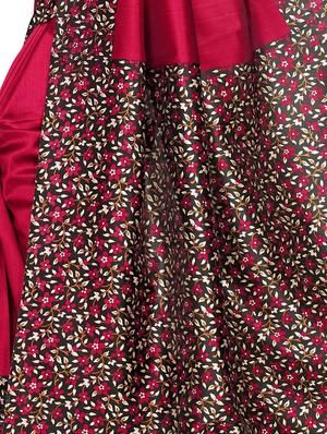 ditsy floral bordered saree with blouse - 15354218 - Standard Image - 3