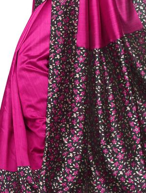 ditsy floral bordered saree with blouse - 15354219 - Standard Image - 3