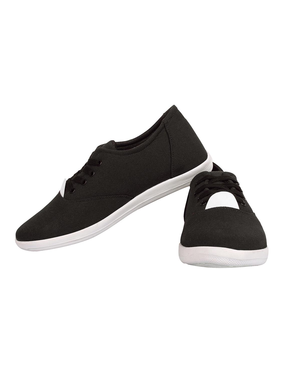 black canvas lace up sneaker - 15358225 - Zoom Image - 3