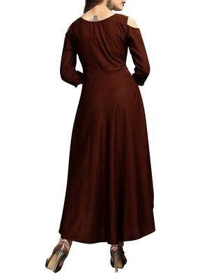 embroidered flared kurta - 15359030 - Standard Image - 3