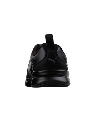 black leatherette sport shoes - 15359417 - Standard Image - 3