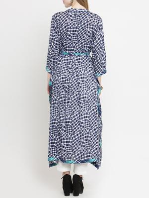 Front tie knot kurta pant set - 15359823 - Standard Image - 3
