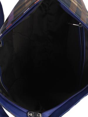 blue leatherette (pu) regular handbag - 15360270 - Standard Image - 3