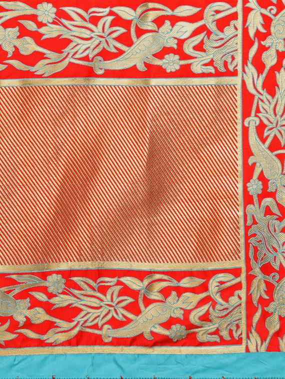 zari motifs banarasi saree with blouse - 15360743 - Zoom Image - 3