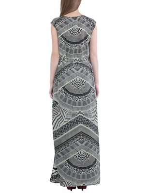 printed cut out detail maxi dress - 15360786 - Standard Image - 3