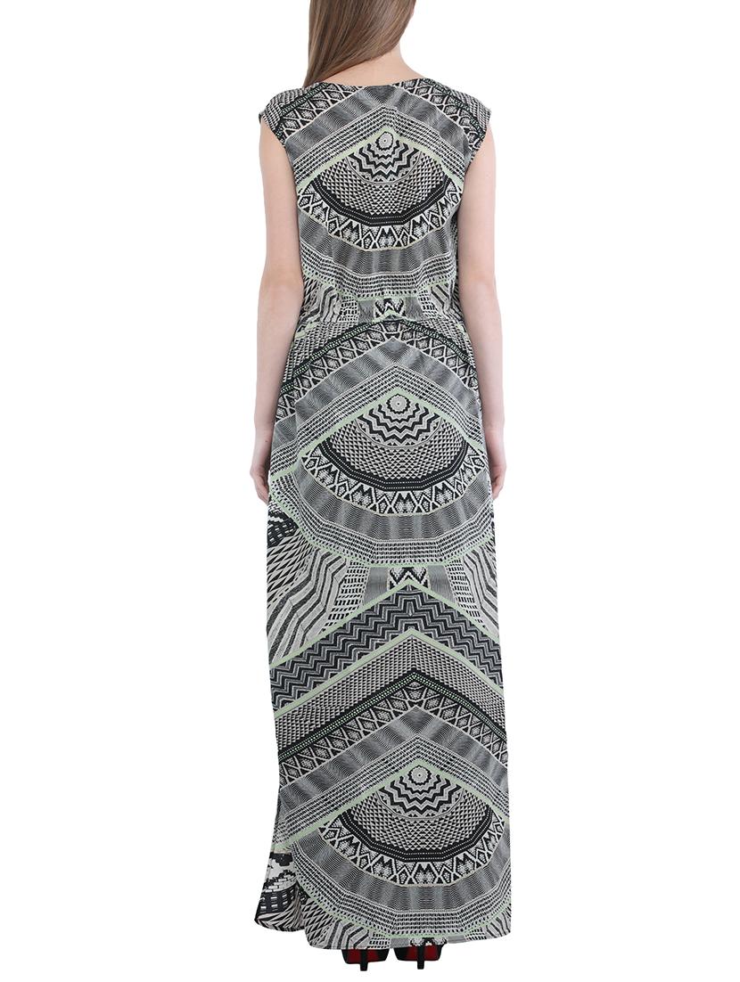printed cut out detail maxi dress - 15360786 - Zoom Image - 3