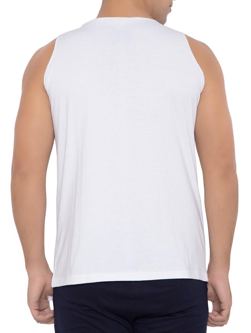 white cotton blend vest - 15360825 - Zoom Image - 3