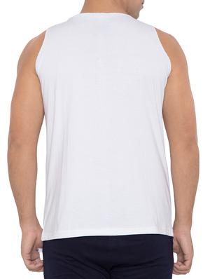 white cotton blend vest - 15360828 - Standard Image - 3