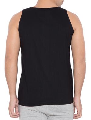 black cotton blend vest - 15360832 - Standard Image - 3