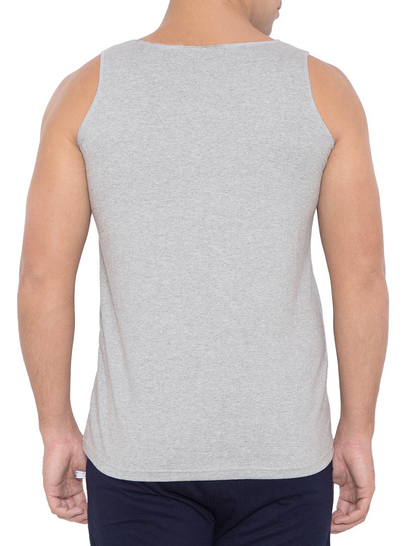grey cotton blend vest - 15360843 - Zoom Image - 3