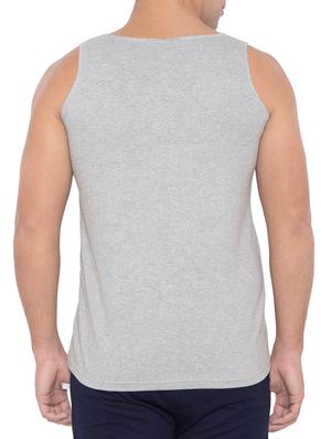 grey cotton blend vest - 15360847 - Standard Image - 3